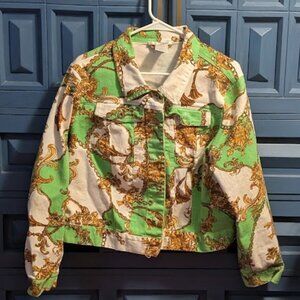 JJ29 K. JORDAN Cropped Denim Jacket